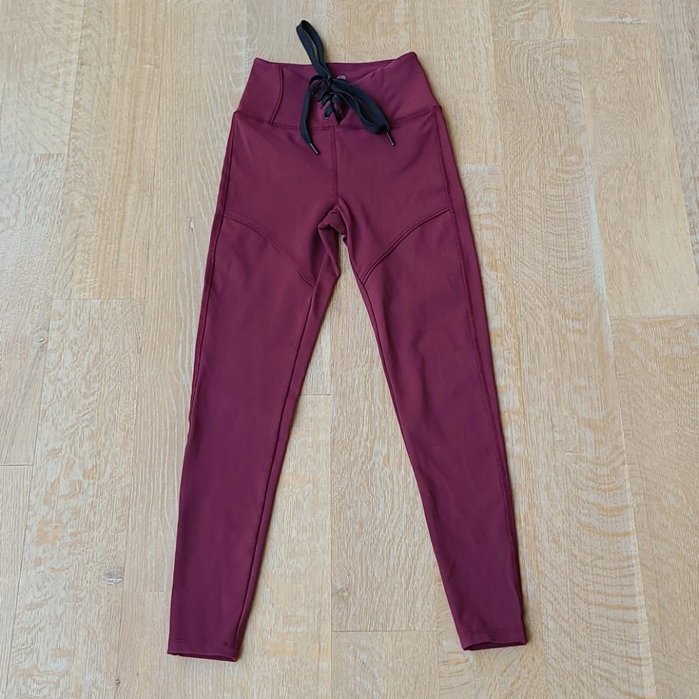 Year of Ours Hockey Leggings - Burgundy XS